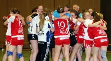 Freudentaumel nach der Schlusssirene: Die B-Jugend der JSG Mainz 05/Budenheim hat sich in einem dominanten Heimspielwochenende für das Final-Four-Turnier um die Deutsche Meisterschaft sowie für die kommende A-Jugend-Bundesligasaison qualifiziert.