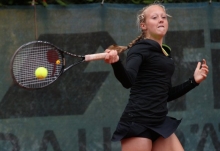 Wieder eine Bank: Franziska Ahrend gewann auch ihr zweites Einzel in dieser Saison.