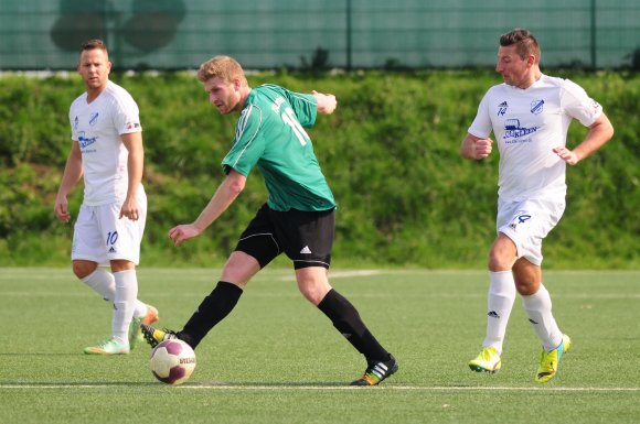 Florian Marschall (hier im Spiel gegen Absteiger TuS Biebelnheim) erzielte beim Zornheimer Sieg in Gau-Odernheim zwei Treffer.