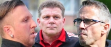 Drei Trainer, drei Sorgenträger: Tobias Rieger (l.) befindet sich mit der TSG Hechtsheim durch die vielen feststehenden Abgänger seit Wochen in der Abwärtsspirale. Bert Balte wirkte nach den jüngsten Auftritten seiner SVW ziemlich ratlos und hofft auf eine späte Kehrtwende. Für Guido Ritz und die TuS Marienborn erhält ein Sieg in Neustadt die Chance auf den Klassenverbleib.