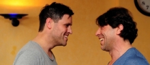 Das kommt dabei heraus, wenn man Thomas Eberhardt (l.) und Ali Kayhan Cakici auffordert, einander ernst anzuschauen.
