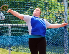 Gewann den Diskuswurf und stieß die Kugel erstmals auf 14 Meter: Aline Hessel.