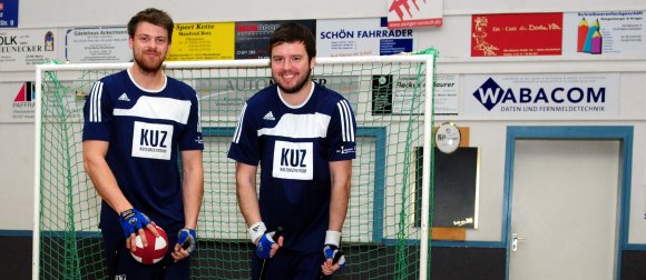 Genießen das Heimrecht am letzten Spieltag: Moritz Rauch (l.) und Janis Stenner.