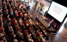 In eigener Sache: 05-Präsident Harald Strutz wehrte sich am Sonntag.