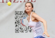 Überraschte an Position sechs: Ersatzfrau Jeannette Fischer setzte sich im Matchtiebreak durch.