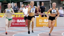Lief gut, hatte aber keine Chance, die U-20-WM-Norm über 200 Meter zu erreichen: Marie Harzer (M.).