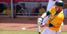 Peter Johannessen schlug  im ersten Inning den ersten Mainzer Homerun.