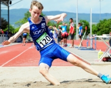 Sven Bogs gewann eine seiner vier Medaillen im Weitsprung mit 5,21 Metern.