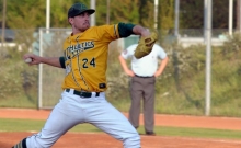 War wieder zwei Innings lang im Einsatz: A's-Pitcher Jan-Niclas Stöcklin.