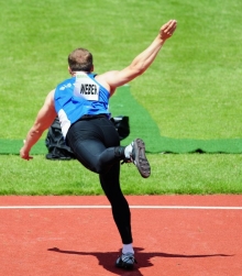 Hat die Balance wiedergefunden: USC-Speerwerfer Julian Weber.