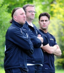 So wird man Tobias Rieger (l.) und Mirko Vorih (M.) so schnell nicht mehr sehen...