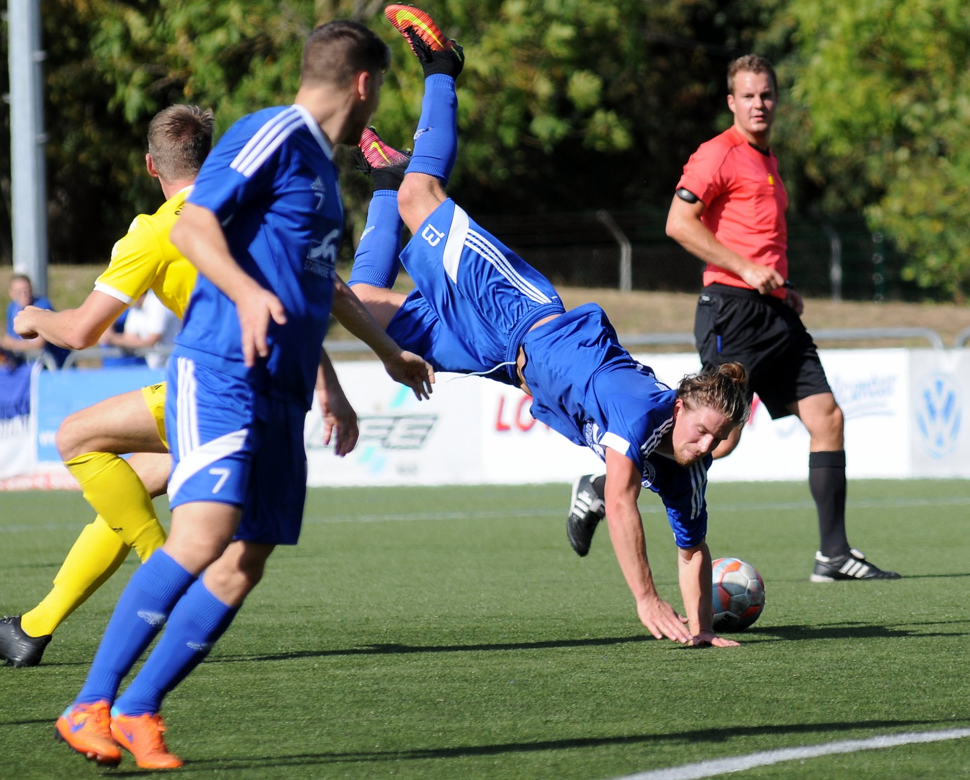 Nils Letz hatte in dieser Szene den Freistoß herausgeholt, der zum 2:0 führte.