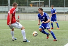 Erst mal kämpfen und dann auch noch spielen sollen Nicklas Schlosser und seine Kollegen beim samstäglichen Auftritt des TSV Schott in Pfeddersheim.