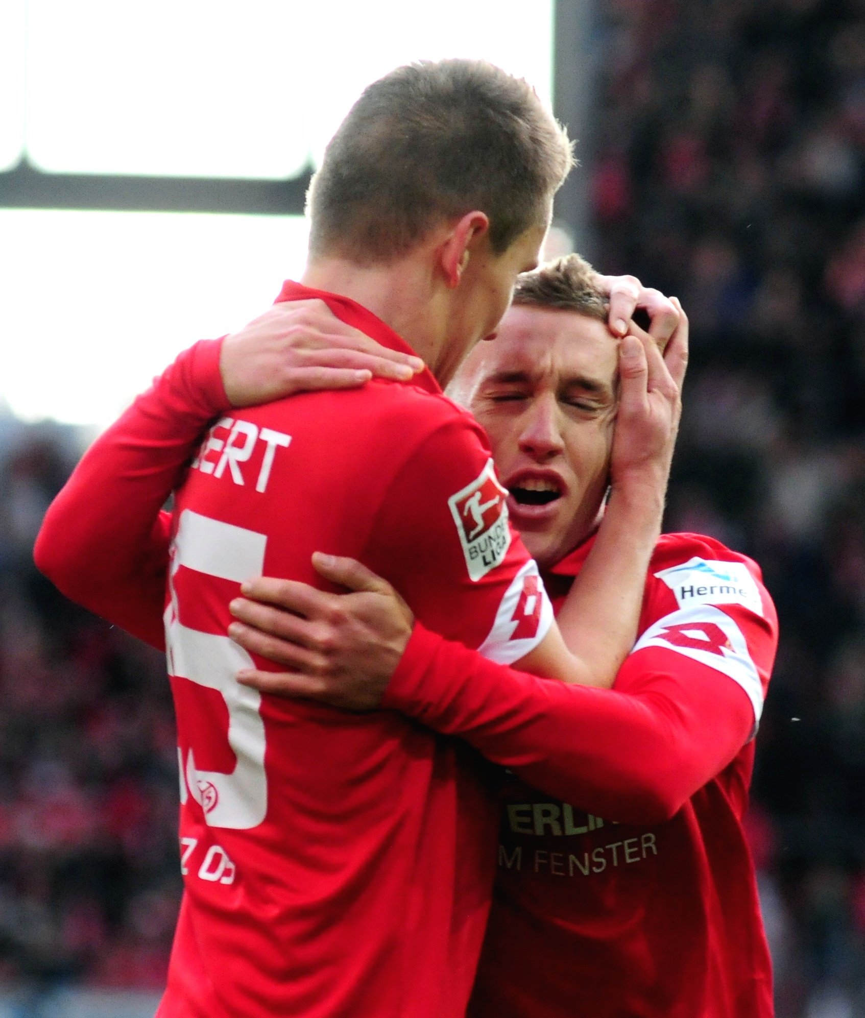 ...erster Gratulant war Pablo De Blasis...