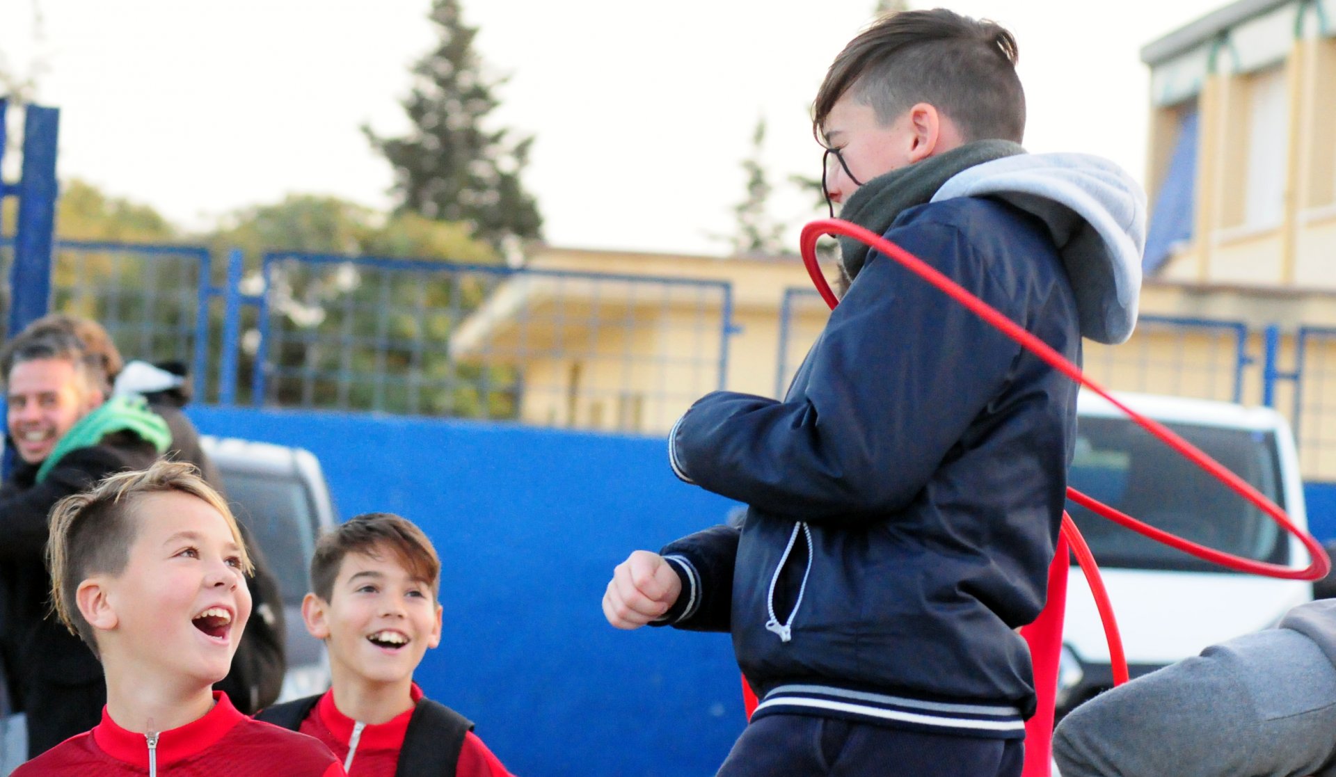 …und rote kommen an...