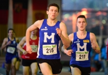 200 Meter vor dem Ziel übernahm 800-Meter-Läufer Alexander Stern (l.) wieder die Führung von Sören Rathgeber ...