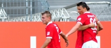 Kapitän Daniel Bohl (l.) ist einer der U-23-Spieler, die wissen, wie es ist, wenn Petar Sliskovic (r.) zum Team gehört und Tore schießt.