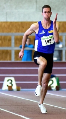 Sein bislang größter Erfolg: Yanic Berthes wurde bei den Süddeutschen Meisterschaften Dritter über 60 Meter.