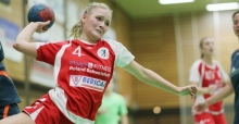 Flavia Racky kann nicht mehr in jeder Partie der FSG III mitwirken, doch wenn sie aufläuft, schlägt sich das in der Statistik deutlich nieder: Beim HSV Alzey war Racky mit acht Toren erfolgreichste FSG-III-Schützin.