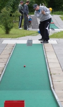 Titel erfolgreich verteidigt: Marcel Noack gewann auch die zweite Auflage der Filzgolf-Masters.