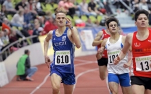 Hinter dem späteren Silbermedaillengewinner Pascal Kleyer (r.) sicherte sich Jan Schmied (l.) als Vorlaufzweiter den Einzug ins Finale.