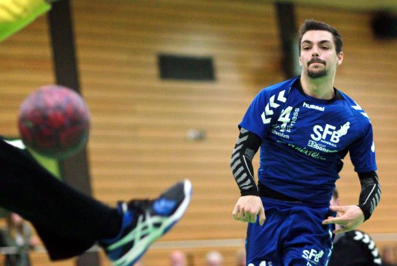 Alexander Schek ist derzeit der Torschütze vom Dienst bei den Sportfreunden Budenheim II. Seit Wochen gehört er zu den erfolgreichsten Werfern, gegen den HCG wurde es gar zweistellig.-