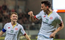 Endlich hat's geklappt: Petar Sliskovic jubelte mit Daniel Bohl über seinen ersten Treffer in dieser Saison.