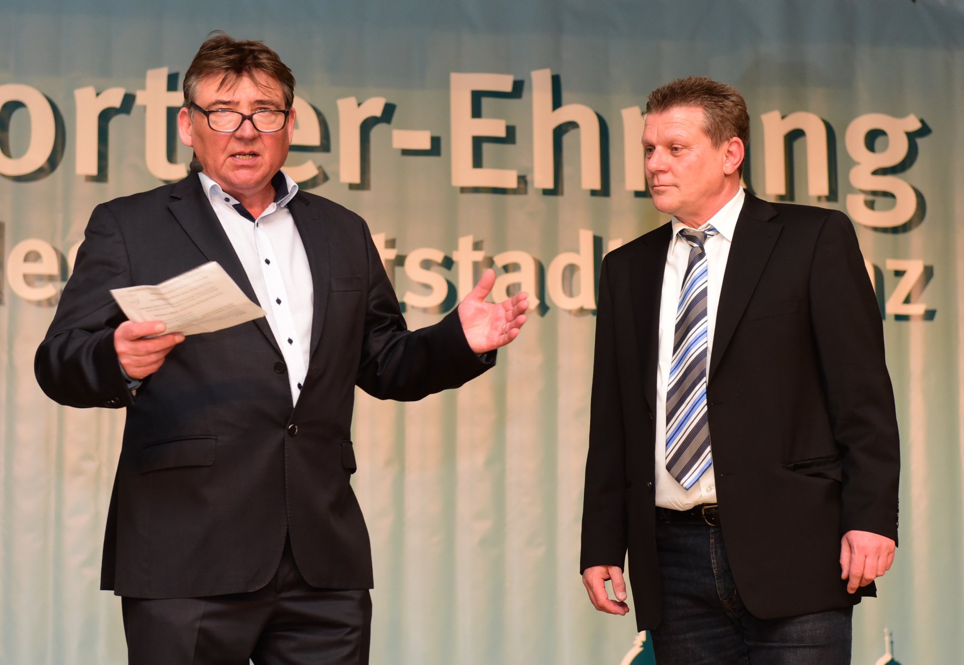 Günter Becks Dank galt den Organisatoren aus dem Sportamt, allen voran Bert Balte.