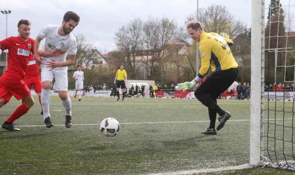 Torszenen für den VfB gab es vor allem zu Beginn. Diese Gelegenheit für Sabian Cooper war kurz vor der Pause schon eher die Ausnahme.