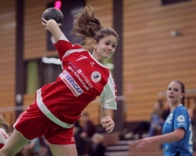 Lara Hilbert trug mit sieben Treffern zum neuerlichen Kantersieg ihrer FSG Mainz 05/Budenheim III, diesmal über den HSC Ingelheim, bei.