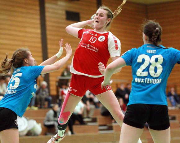 Paulina Golla war in der ersten Halbzeit recht gut im Spiel, später verließen sie die Kräfte 