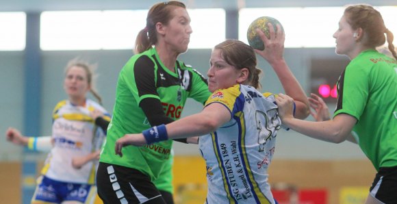 Im Aufstiegsrausch war die SG Bretzenheim beim jüngsten Heimspiel gegen die TSG Ober-Eschbach. Am Ende der Saison 2014/15 feierten Michelle Chwalek und ihr Team nach einem 32:18-Heimabschluss über die Bad Homburgerinnen ihren Zweitligaaufstieg.