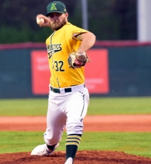 Soll am Sonntag nicht schon wieder neun Innings pitchen müssen: A's-Neuzugang Riley Barr.