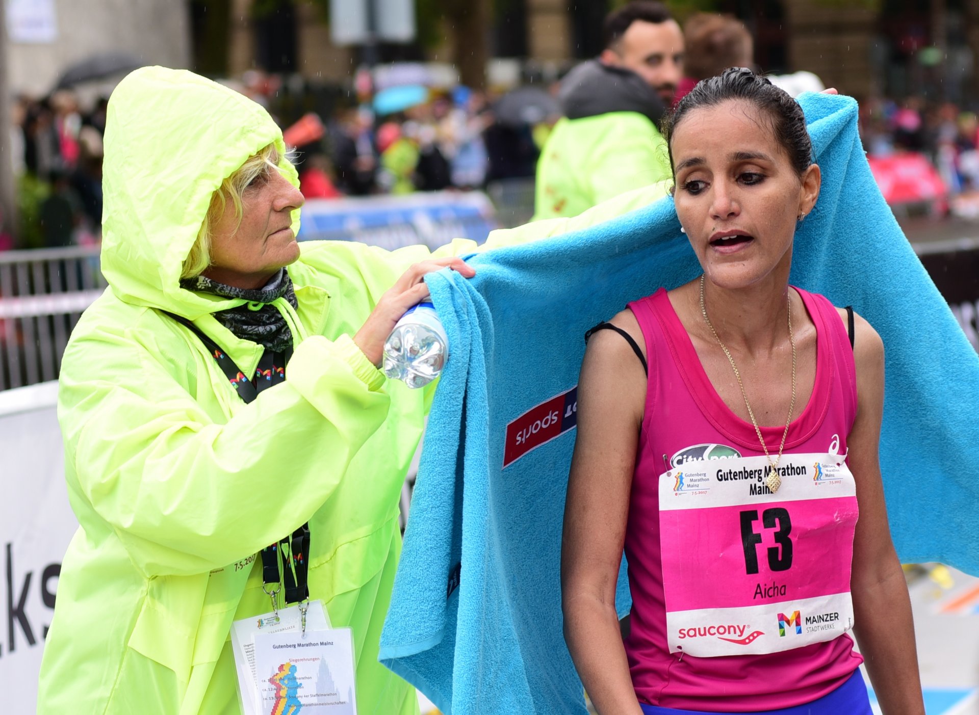 Marathon-Siegerin Aicha Bani.