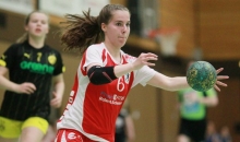 Im Samstagsspiel gegen den VfL Oldenburg war für Sophie Weber wegen eines disqualifizierenden Fouls schon nach einer halben Stunde Schluss. Gegen den BVB Dortmund durfte sie zu Ende spielen und kam auf vier Treffer.