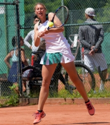 Diesmal behielt sie die Oberhand: Tessa Kunkel...
