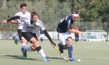 Der Abschluss des ersten Feldrundenteils missriet dem TSV Schott (r. Leif Wegener)  mit dem 1:1 gegen die TG Worms ein wenig, auch wenn das angesichts des Mittelfeldplatzes des Aufsteigers zu jenem Zeitpunkt ein akzeptables Ergebnis zu sein schien. Inzwischen sind die Wormser Letzter.