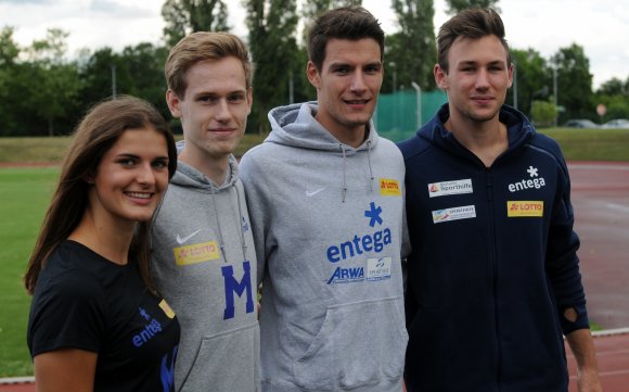 Vier für Grosseto: Friederike Kallenberg, Fabian Bürckel, Manuel Wagner und Niklas Kaul reisen nächste Woche zu den U-20-Europameisterschaften...