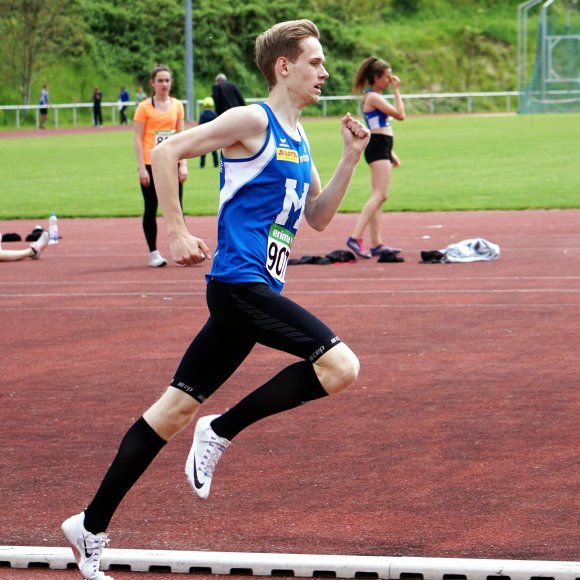 Rasante Entwicklung: Nach nur einem Jahr gehört 400-Meter-Mann Fabian Bürckel zum DLV-Team.
