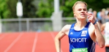 Nur acht Hundertstel fehlten Jan Schmied zum Finaleinzug über 800 Meter.