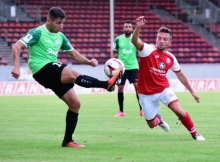 Zähe Angelegenheit: Sandro Loechelt (r.) und der U23 gelang gegen Eintracht Stadtallendorf nicht viel.