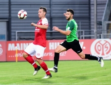 Vier Tore hat Karl-Heinz Lappe (l.) bislang erzielt. Weitere Treffer gegen den 1.FC Saarbrücken erhöhen die Wahrscheinlichkeit, dass die Mainzer U23 auf den zweiten Rang klettert.