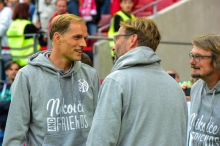 Trainerlegenden: Thomas Tuchel, Jürgen Klopp, Stephan Kuhnert.
