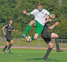 Ob Haris Beslic auch gegen die SVW solche Luftsprünge machen wird wie im Spiel gegen den FSV Saulheim, ist fraglich. Der Hechtsheimer Angreifer ist angeschlagen. 