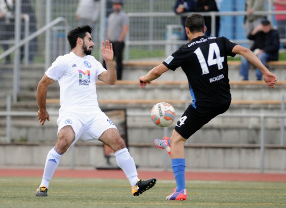 Nicht wegducken wollen sich Stefano Pennella und der SV Gonsenheim am Freitag gegen den FC Homburg.