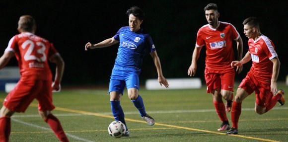 Zweiter Einsatz: Masashi Sakai ist nach langer Verletzungpause noch nicht richtig in der Regionalliga angekommen.