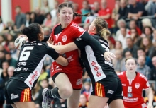 Die Rückraumtreffer von Simona Cipaian hielten die FSG lange im Spiel.