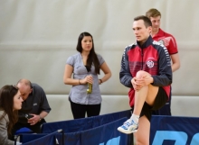 Kann sich schon mal warmmachen: Kiryl Barabanov kehrt am Sonntag ins 05-Team zurück.