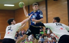 David Hilbert war gegen die HSG Hanau einziger Budenheimer Spieler, mit dem die Hessen in der Abwehr nicht klarkamen.