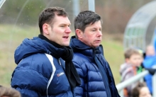 Ein Bild aus Ingelheimer Zeiten. Jürgen Collet (r.) war Chef-, Oliver Schmitt Kotrainer. Am Sonntag treffen die beiden erstmals als Gegner aufeinander.